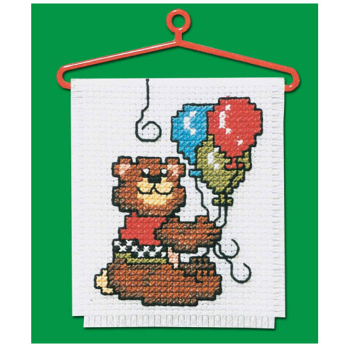 48862 Cross Stitch Kit Bear & Balloons