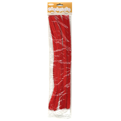48965 Chenille Stick 12mm Red