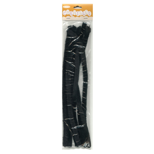 48968 Chenille Stick 12mm Black