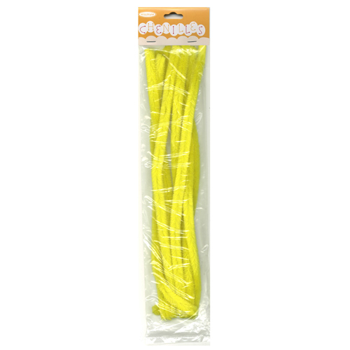 48974 Chenille Stick 12mm Yellow