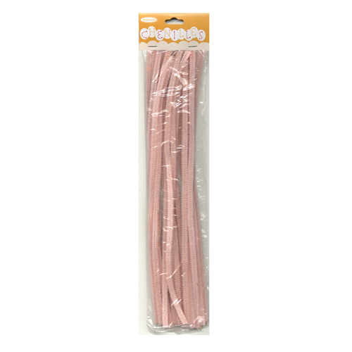 48979 Chenille Stick 6mm Light Pink