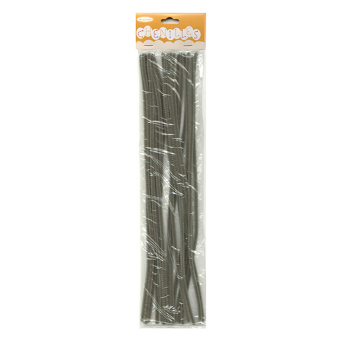 48981 Chenille Stick 3mm Grey