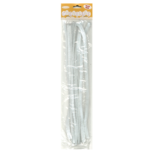 49016 Chenille Stick 3mm 6mm 12mm White