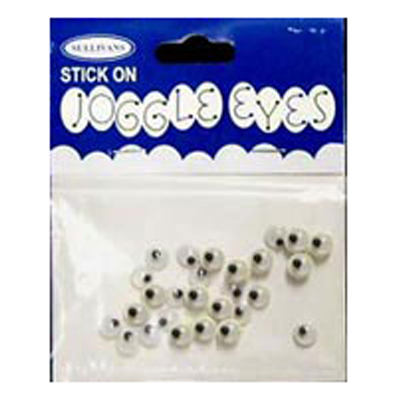49021 Joggle Eyes 6mm Black
