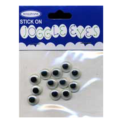 49023 Joggle Eyes 10mm Black