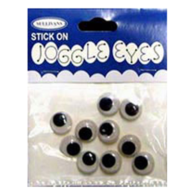 49024 Joggle Eyes 12mm Black