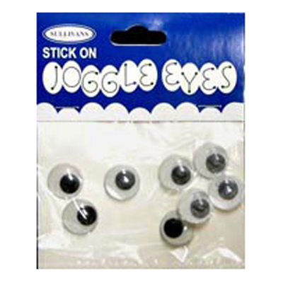 49025 Joggle Eyes 14mm Black