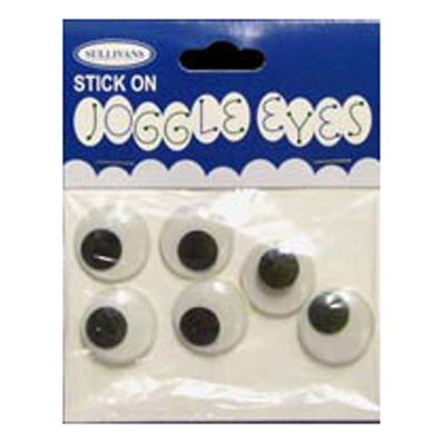 49027 Joggle Eyes 18mm Black