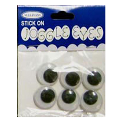 49028 Joggle Eyes 20mm Black