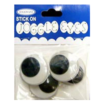 49030 Joggle Eyes 30mm Black