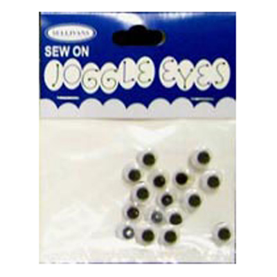 49032 Joggle Eyes 8mm Black
