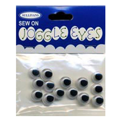 49033 Joggle Eyes 10mm Black