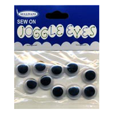 49035 Joggle Eyes 14mm Black