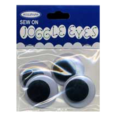 49040 Joggle Eyes 30mm Black