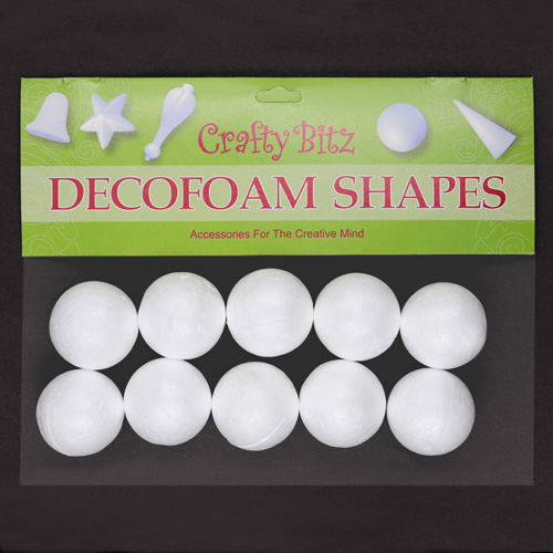 49061 Crafty Bitz 38mm Decofoam Ball - 10pc