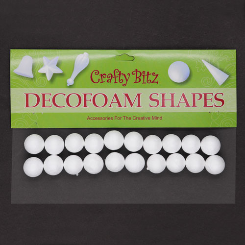 49062 Crafty Bitz 20mm Decofoam Ball - 20pc