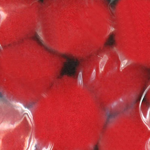 49164 Pom Poms 20mm Red