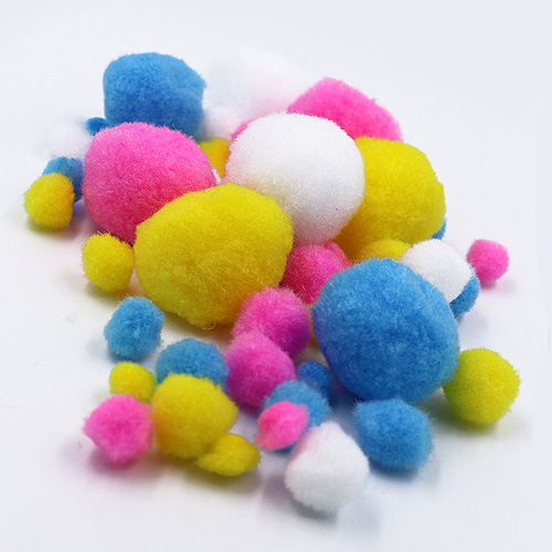 49222 Pom Poms Assorted Pastel Value Pack