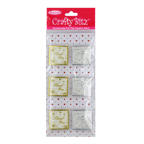 49357 Emb Gold Thank You Sil For You