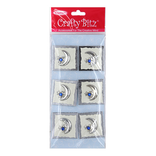 49360 Emb Silver Moon Blue Stone