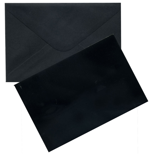 49550 Card & Envelope Set Black