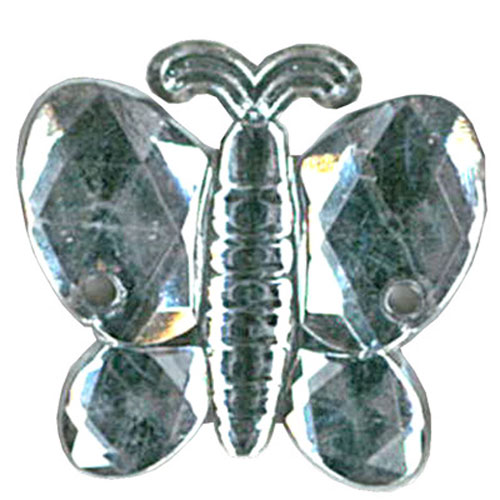 49575 Gems Butterfly Clear H/s