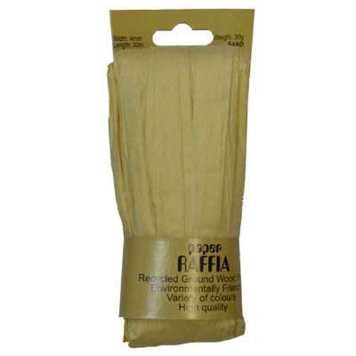 49612 Paper Raffia 4mm Sand