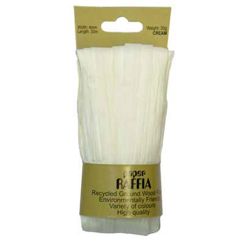 49614 Paper Raffia 4mm Cream