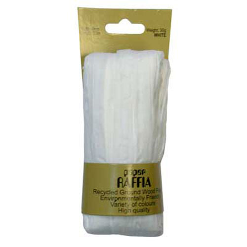 49617 Paper Raffia 4mm White