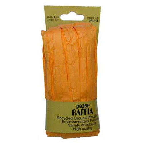 49619 Paper Raffia 4mm Orange