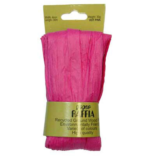 49622 Paper Raffia 4mm Hot Pink