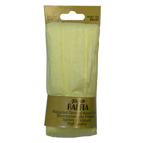 49623 Paper Raffia 4mm Biscuit
