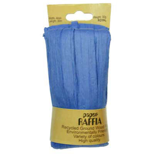 49630 Paper Raffia 4mm Royal