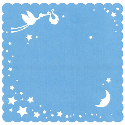 49650 Lace Paper Stork Blue