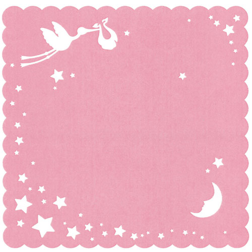 49651 Lace Paper Stork Pink