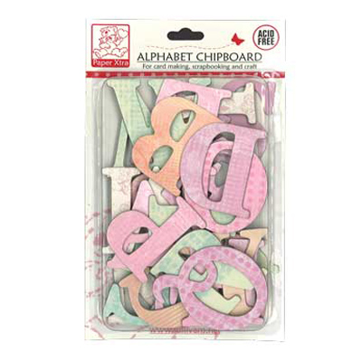 49661 Scrapbook Alphabet Chipboard