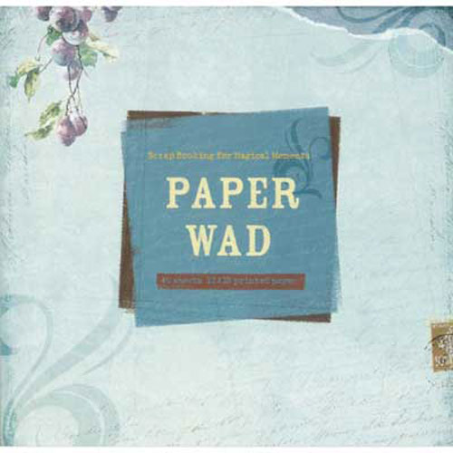 49720 Scrapbook Paper Wad 12x12 40 Sht