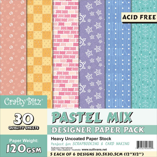 49890 Scrapbook Paper Pack Pastel Mix
