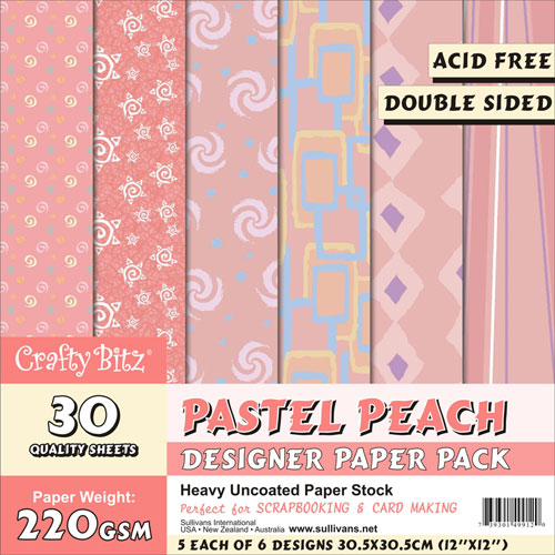 49912 Scrapbook Paper Pastel Peach