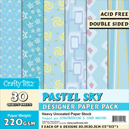 49914 Scrapbook Paper Pack Pastel Sky