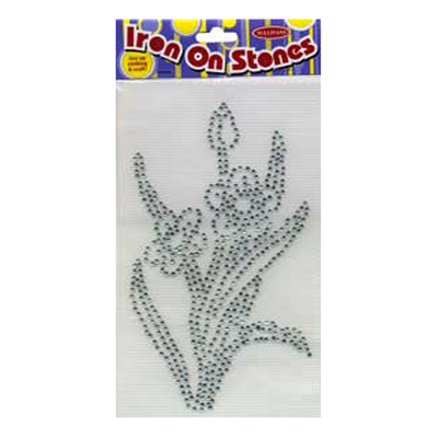 49943 Iron On Stones Flower