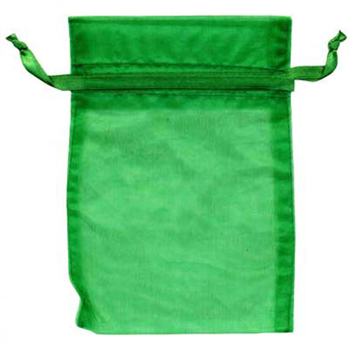49962 Organza Bag 10pk 11x7.5cm Ivy
