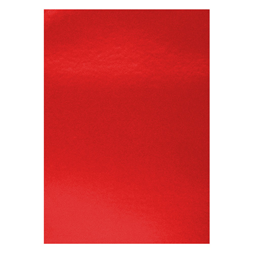 49988 Sullivans A4 Mirror Foil Card - Red