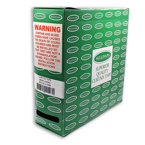 500128 Curtain Tape 25mm White