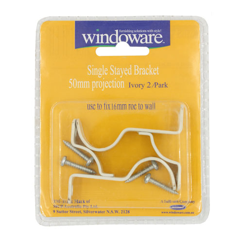 500580 Bracket 50mm Ivory