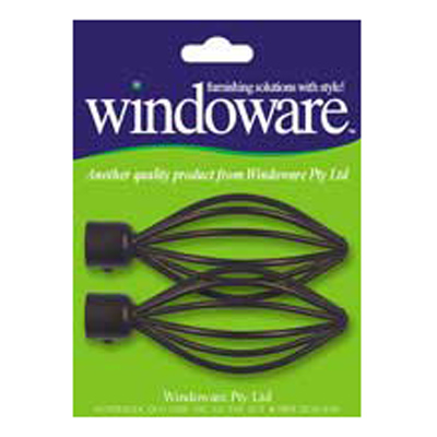 501783 Finial Basket 19mm Black H/s