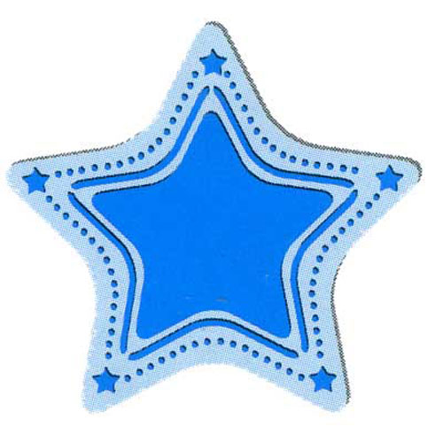 50196 Ezcut Embossing Plate Star