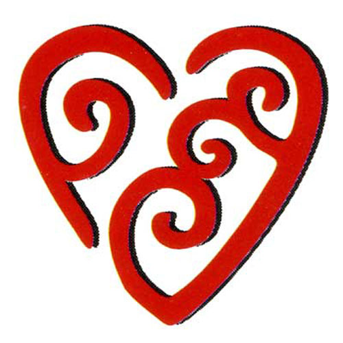 50255 Ezcut Double Embossing Plate Heart