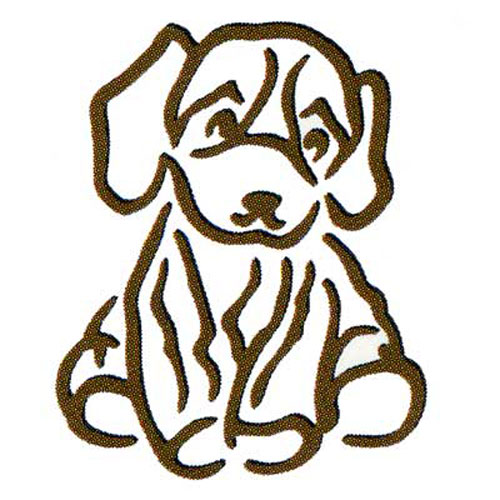 50258 Ezcut Double Embossing Plate Dog