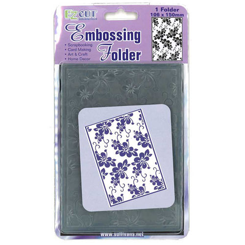 50332 Ezcut Embossing Folder Flowers